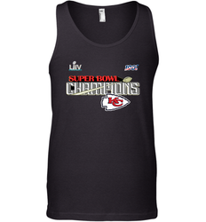 Youth Kansas City Chiefs NFL Pro Line by Fanatics Super Bowl LIV Champions Trophy Men's Tank Top