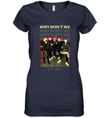 Why Don't We Vintage Rockers Women's V-Neck T-Shirt Women's V-Neck T-Shirt - belovedtshirt