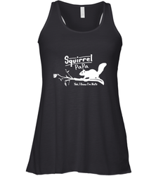 Mens Squirrel Papa Art Father's Day Gift Women's Racerback Tank