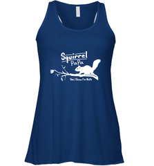 Mens Squirrel Papa Art Father's Day Gift Women's Racerback Tank Women's Racerback Tank - belovedtshirt
