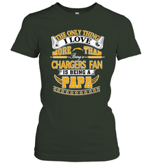 NFL The Only Thing I Love More Than Being A Los Angeles Chargers Fan Is Being A Papa Football Women's T-Shirt Women's T-Shirt - belovedtshirt