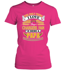 NFL The Only Thing I Love More Than Being A Los Angeles Chargers Fan Is Being A Papa Football Women's T-Shirt Women's T-Shirt - belovedtshirt