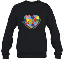 April is autism awareness month T shirt Crewneck Sweatshirt Crewneck Sweatshirt - belovedtshirt