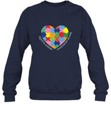 April is autism awareness month T shirt Crewneck Sweatshirt Crewneck Sweatshirt - belovedtshirt