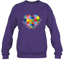April is autism awareness month T shirt Crewneck Sweatshirt Crewneck Sweatshirt - belovedtshirt