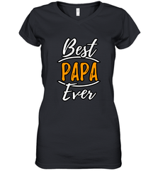 Best papa ever Women's V-Neck T-Shirt Women's V-Neck T-Shirt - belovedtshirt