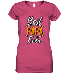 Best papa ever Women's V-Neck T-Shirt Women's V-Neck T-Shirt - belovedtshirt