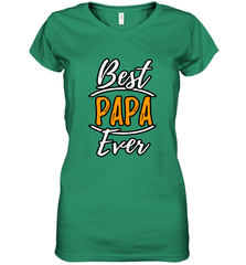 Best papa ever Women's V-Neck T-Shirt Women's V-Neck T-Shirt - belovedtshirt