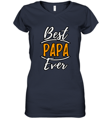 Best papa ever Women's V-Neck T-Shirt Women's V-Neck T-Shirt - belovedtshirt
