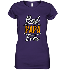 Best papa ever Women's V-Neck T-Shirt Women's V-Neck T-Shirt - belovedtshirt