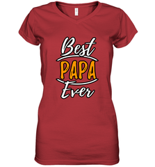 Best papa ever Women's V-Neck T-Shirt Women's V-Neck T-Shirt - belovedtshirt