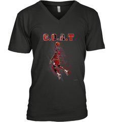 Basketball  Chicago Jordan G.O.A.T. Dunk Men's V-Neck Men's V-Neck - belovedtshirt