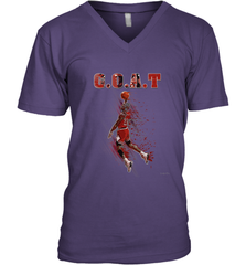 Basketball  Chicago Jordan G.O.A.T. Dunk Men's V-Neck Men's V-Neck - belovedtshirt