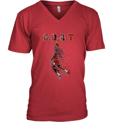 Basketball  Chicago Jordan G.O.A.T. Dunk Men's V-Neck Men's V-Neck - belovedtshirt