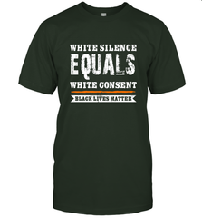 White Silence Equals White Consent Black Lives Matter Men's T-Shirt Men's T-Shirt - belovedtshirt