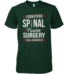 I Survived Spinal Fusion Surgery Men's Premium T-Shirt Men's Premium T-Shirt - belovedtshirt