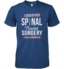 I Survived Spinal Fusion Surgery Men's Premium T-Shirt Men's Premium T-Shirt - belovedtshirt