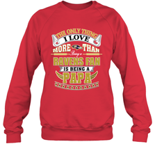 NFL The Only Thing I Love More Than Being A Baltimore Ravens Fan Is Being A Papa Football Crewneck Sweatshirt Crewneck Sweatshirt - belovedtshirt