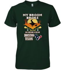Broom Broke So I Became A Fan of Houston Texans  NFL Halloween Costume Men's Premium T-Shirt Men's Premium T-Shirt - belovedtshirt