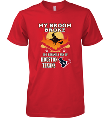 Broom Broke So I Became A Fan of Houston Texans  NFL Halloween Costume Men's Premium T-Shirt Men's Premium T-Shirt - belovedtshirt