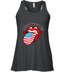 Mens The Rolling Stones USA Tongue Women's Racerback Tank