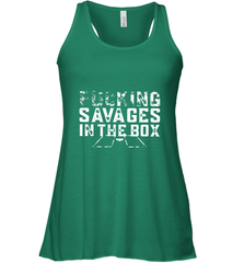 Fucking Savages In That Box Women's Racerback Tank Women's Racerback Tank - belovedtshirt