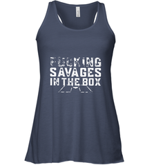 Fucking Savages In That Box Women's Racerback Tank Women's Racerback Tank - belovedtshirt