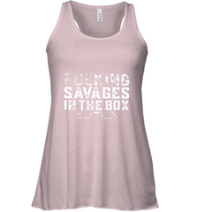 Fucking Savages In That Box Women's Racerback Tank Women's Racerback Tank - belovedtshirt