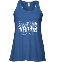 Fucking Savages In That Box Women's Racerback Tank Women's Racerback Tank - belovedtshirt
