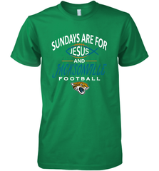 Sundays Are For Jesus and Jacksonville Funny Football Men's Premium T-Shirt Men's Premium T-Shirt - belovedtshirt
