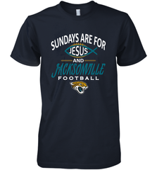 Sundays Are For Jesus and Jacksonville Funny Football Men's Premium T-Shirt Men's Premium T-Shirt - belovedtshirt