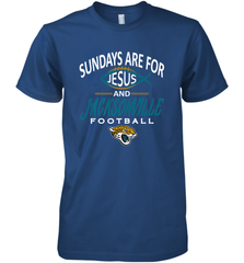 Sundays Are For Jesus and Jacksonville Funny Football Men's Premium T-Shirt Men's Premium T-Shirt - belovedtshirt