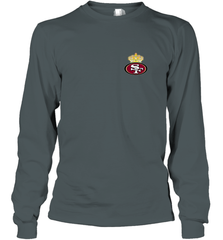NFL San Francisco 49ers Logo Champion Crorwn Long Sleeve T-Shirt Long Sleeve T-Shirt - belovedtshirt