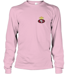 NFL San Francisco 49ers Logo Champion Crorwn Long Sleeve T-Shirt Long Sleeve T-Shirt - belovedtshirt
