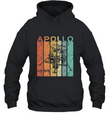 Retro Apollo 11 50th Anniversary Moon Landing 1969 2019 Hooded Sweatshirt Hooded Sweatshirt - belovedtshirt