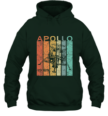 Retro Apollo 11 50th Anniversary Moon Landing 1969 2019 Hooded Sweatshirt Hooded Sweatshirt - belovedtshirt