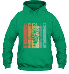 Retro Apollo 11 50th Anniversary Moon Landing 1969 2019 Hooded Sweatshirt Hooded Sweatshirt - belovedtshirt