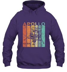 Retro Apollo 11 50th Anniversary Moon Landing 1969 2019 Hooded Sweatshirt Hooded Sweatshirt - belovedtshirt
