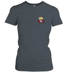 NFL San Francisco 49ers Logo Champion Crorwn Women's T-Shirt Women's T-Shirt - belovedtshirt