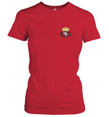 NFL San Francisco 49ers Logo Champion Crorwn Women's T-Shirt Women's T-Shirt - belovedtshirt