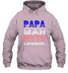 Papa Man Myth Legend Father's Day Dad Veteran Hooded Sweatshirt Hooded Sweatshirt - belovedtshirt