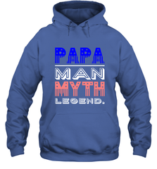 Papa Man Myth Legend Father's Day Dad Veteran Hooded Sweatshirt Hooded Sweatshirt - belovedtshirt