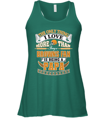 NFL The Only Thing I Love More Than Being A Cleveland Browns Fan Is Being A Papa Football Women's Racerback Tank Women's Racerback Tank - belovedtshirt