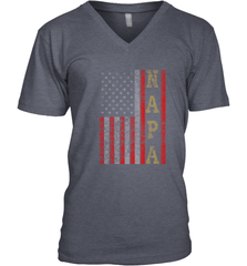 Cool Patriotic Napa US Flag Men's V-Neck Men's V-Neck - belovedtshirt