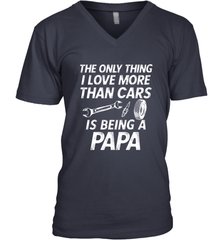 The only thing I love more than Cars is Being a Papa Funny Men's V-Neck Men's V-Neck - belovedtshirt