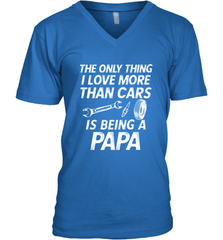 The only thing I love more than Cars is Being a Papa Funny Men's V-Neck Men's V-Neck - belovedtshirt