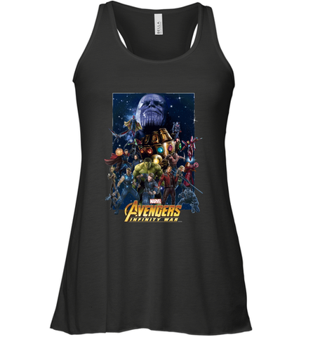 Marvel Avengers Infinity War Neon Team 2 Women's Racerback Tank