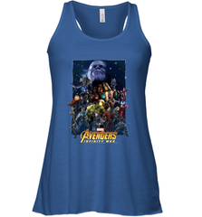 Marvel Avengers Infinity War Neon Team 2 Women's Racerback Tank Women's Racerback Tank - belovedtshirt