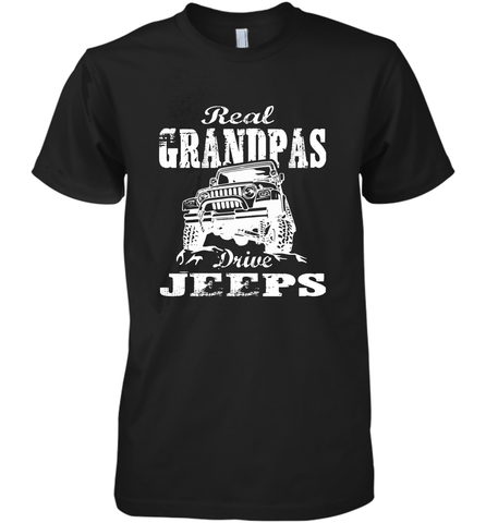 Funny Gift Papa Real Granddpas Drive Men's Premium T-Shirt Men's Premium T-Shirt / Black / XS Men's Premium T-Shirt - belovedtshirt