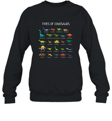 Types Of Dinosaurs Crewneck Sweatshirt Crewneck Sweatshirt - belovedtshirt